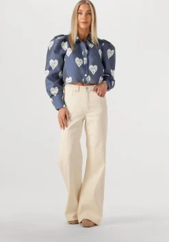 blauwe studio amaya spijkerjas heart jacket