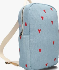 blauwe studio noos rugtas denim hearts mini backpack