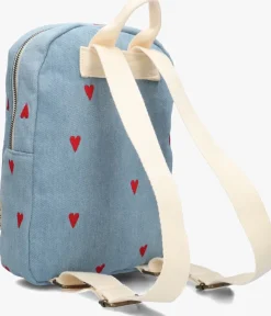 blauwe studio noos rugtas denim hearts mini backpack