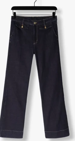 blauwe summum flared broek flared jeans comfort