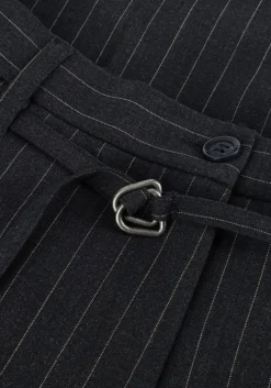 blauwe summum pantalon trousers wide pinstripe