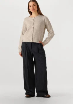 blauwe summum pantalon trousers wide pinstripe