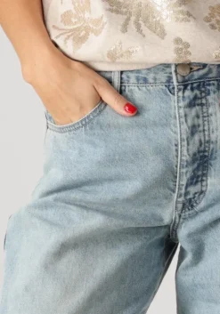 blauwe summum straight leg jeans straight fit jeans vintage