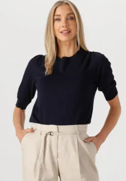 blauwe summum top short sleeve sweater