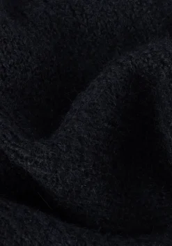 blauwe summum vest puff sleeve cardigan cozy melange knit