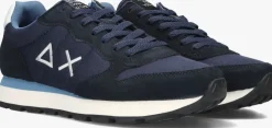 blauwe sun68 lage sneakers tom solid