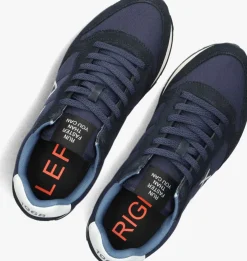 blauwe sun68 lage sneakers tom solid