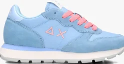 blauwe sun68 lage sneakers ally solid nylon