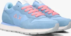 blauwe sun68 lage sneakers ally solid nylon