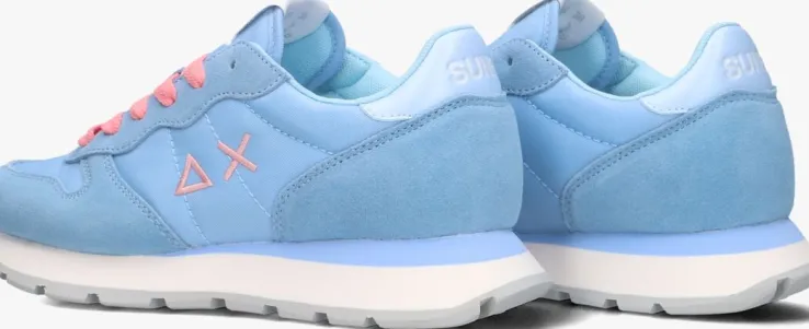 blauwe sun68 lage sneakers ally solid nylon