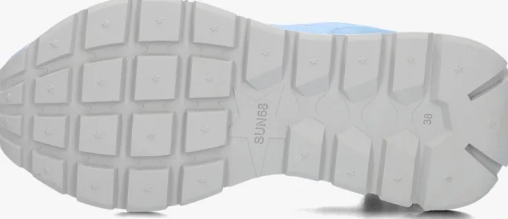 blauwe sun68 lage sneakers ally solid nylon