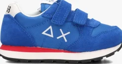 blauwe sun68 lage sneakers boys tom solid
