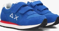 blauwe sun68 lage sneakers boys tom solid