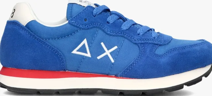 blauwe sun68 lage sneakers boys tom solid