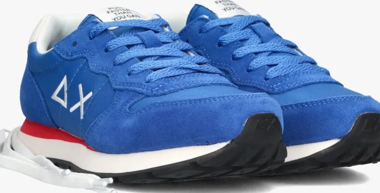 blauwe sun68 lage sneakers boys tom solid