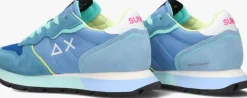 blauwe sun68 lage sneakers ally color explosion