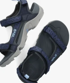 blauwe teva platte sandalen tanza kids