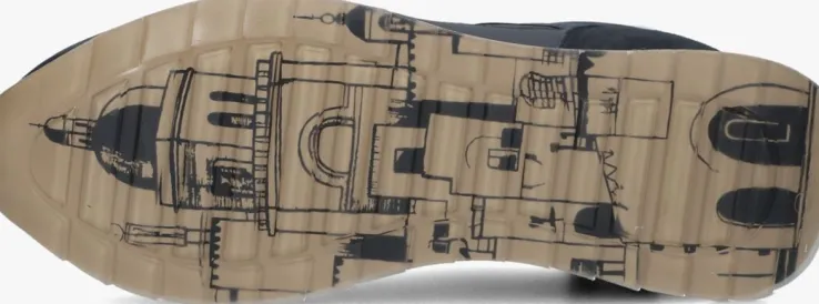 blauwe the hoff brand lage sneakers monterrey