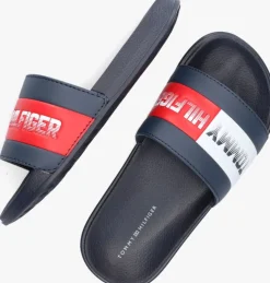 blauwe tommy hilfiger badslippers 31122