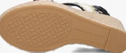 blauwe tommy hilfiger espadrilles golden webbing