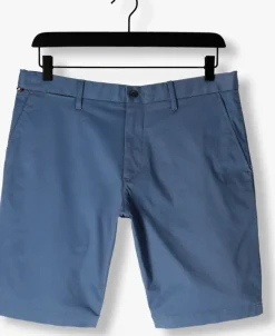 blauwe tommy hilfiger korte broek harlem short 1985