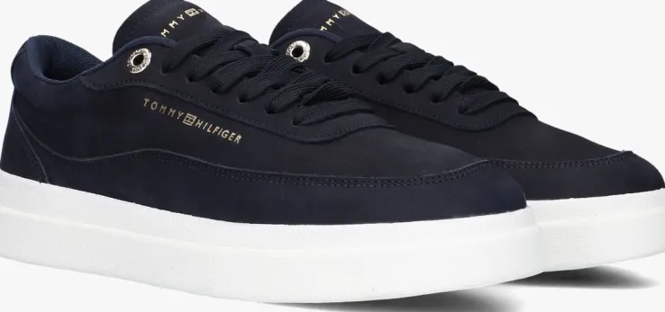 blauwe tommy hilfiger lage sneakers modern court sneaker