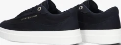 blauwe tommy hilfiger lage sneakers modern court sneaker