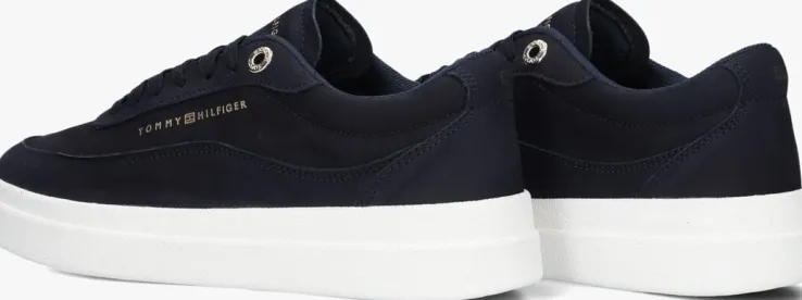 blauwe tommy hilfiger lage sneakers modern court sneaker