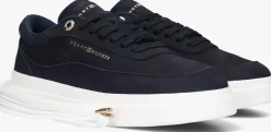 blauwe tommy hilfiger lage sneakers modern court sneaker