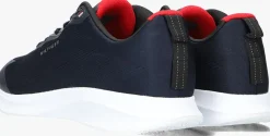 blauwe tommy hilfiger lage sneakers lightweight sleek runner