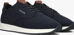 blauwe tommy hilfiger lage sneakers newport 3d premium knit