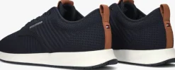 blauwe tommy hilfiger lage sneakers newport 3d premium knit