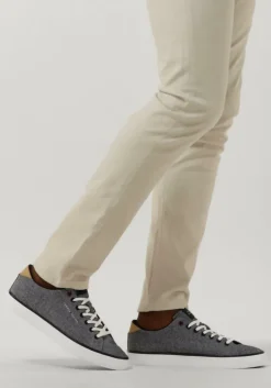 blauwe tommy hilfiger lage sneakers tommy hilfiger vulc low chambray
