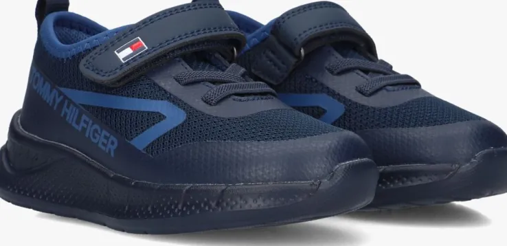 blauwe tommy hilfiger lage sneakers 34110