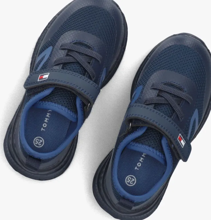 blauwe tommy hilfiger lage sneakers 34110