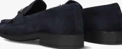 blauwe tommy hilfiger loafers th chain fringe suede loafer