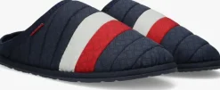 blauwe tommy hilfiger pantoffels corporate padded homeslipper