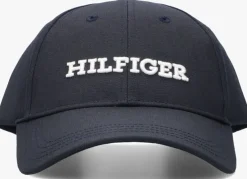blauwe tommy hilfiger pet th monotype canvas 6 panel cap