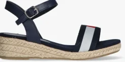 blauwe tommy hilfiger platte sandalen 31053