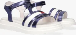 blauwe tommy hilfiger platte sandalen 31038