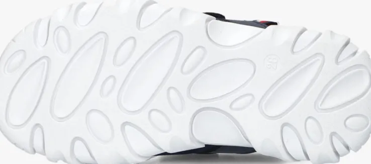 blauwe tommy hilfiger platte sandalen 33898