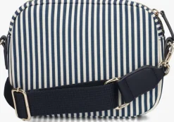 blauwe tommy hilfiger schoudertas poppy summer camera bag