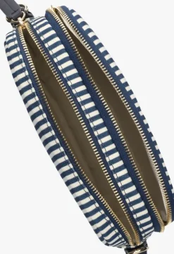 blauwe tommy hilfiger schoudertas poppy summer camera bag