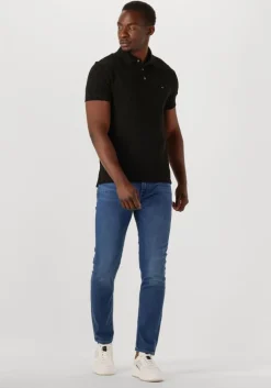 blauwe tommy hilfiger slim fit jeans slim bleecker sstr lake blue