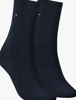 blauwe tommy hilfiger sokken th women sock casual
