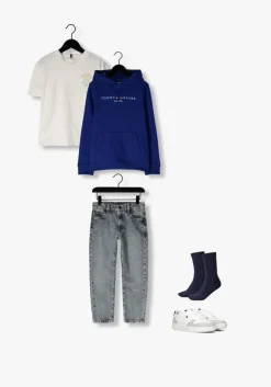 blauwe tommy hilfiger sokken th children sock th basic 2p