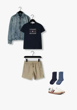 blauwe tommy hilfiger spijkerjas ivy relaxed denim jacket