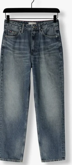 blauwe tommy hilfiger straight leg jeans classic straight hw