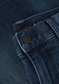 blauwe tommy hilfiger straight leg jeans core bleecker deep blue