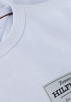 blauwe tommy hilfiger sweater monotype label sweatshirt